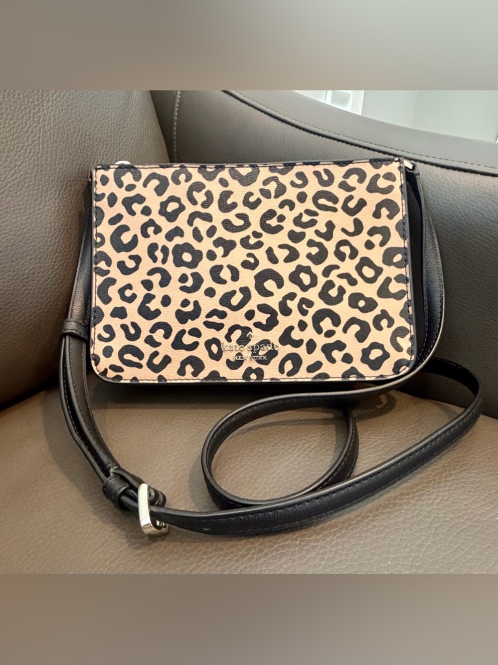 Kate Spade Darcy Leopard Crossbody Animal Print WLR00689